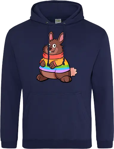 Regenbogenhase - Hase, Queer, Regenbogen - Standard Hoodie