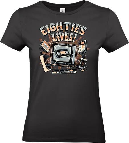 Eighties Lives - TV series, TV show, Paranormal, monster, mystery, adventure, classic, retro, 80s - Standard T-Shirt (Frauen)