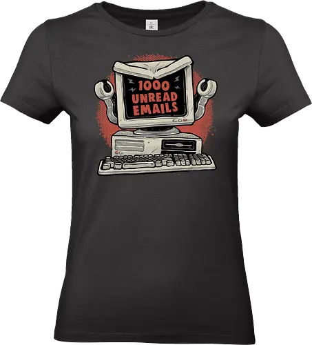 Attack of the 1000 Unread Emails - Funny, humor, inspirational, motivational, office, work, emails - Standard T-Shirt (Frauen)