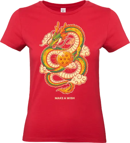 Make a Wish - eternal dragon, make a wish, anime dragon shirt, seven star orb, shenron inspired art, mythical dragon tee, green dragon graphic, japanese aesthetic clothing, manga lover gift, dragon ball fan art, shenron t-shirt, legendary dragon, wish granting dragon, divine dragon, oriental dragon art, anime streetwear, celestial dragon, magic orb shirt, dragon quest apparel - Standard T-Shirt (Frauen)