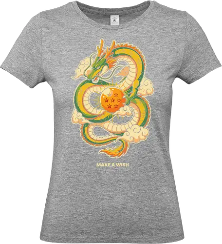 Make a Wish - eternal dragon, make a wish, anime dragon shirt, seven star orb, shenron inspired art, mythical dragon tee, green dragon graphic, japanese aesthetic clothing, manga lover gift, dragon ball fan art, shenron t-shirt, legendary dragon, wish granting dragon, divine dragon, oriental dragon art, anime streetwear, celestial dragon, magic orb shirt, dragon quest apparel - Standard T-Shirt (Frauen)