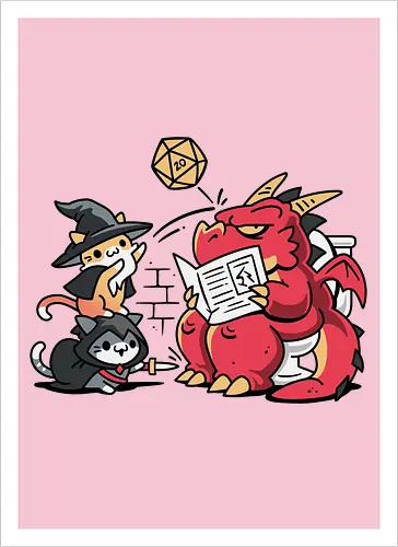 Toilet Dice Roll – Cats vs Dragon