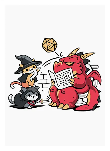 Toilet Dice Roll – Cats vs Dragon
