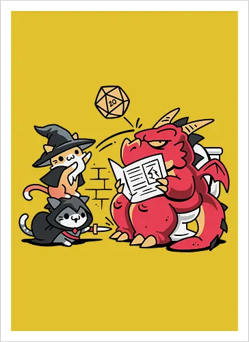 Toilet Dice Roll – Cats vs Dragon
