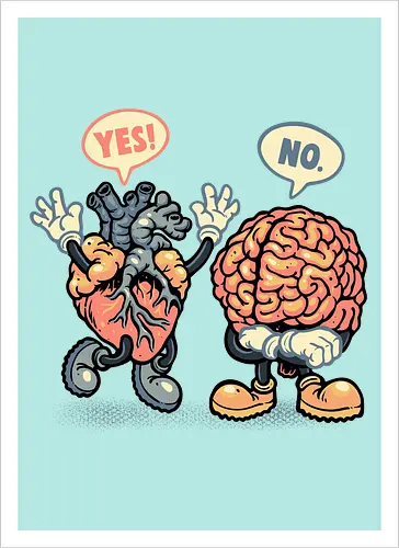 The Heart Says Yes but the Brain Says No