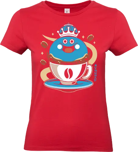 Erdrea Slime Coffee - Quest, dragon quest xi, slime, king slime, monsters, golem, game, gaming, gamer, video game, erdrea, rpg, jrpg, echoes of an elusive age, coffee - Standard T-Shirt (Frauen)