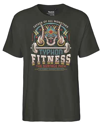 Father Of All Monsters Fitness Emblem - hades, hades 2, hades ii, zagreus, zeus, dusa, medusa, zagreus sword, melinoe, cerberus, theseus, video games, gaming - Fairtrade T-Shirt