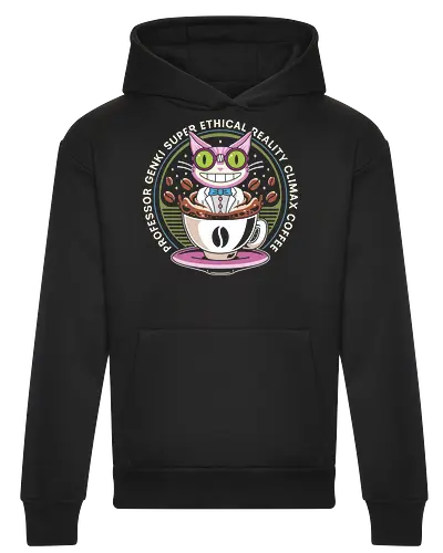 Steelport Cat Coffee Emblem - saints row, johnny gat, third street saints, agents of mayhem, gat out of hell, saintsrow, cat, professor genki, games, gamer, gaming, video game, video games, saints row 4, coffee - Heavyweight Hoodie