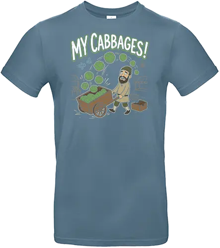 My Cabbages - my cabbages shirt, cabbage merchant t-shirt, funny anime meme apparel, elemental bending graphic tee, unlucky merchant shirt, avatar fan art, airbender humor, cabbage cart design, funny cartoon quote, cabbage man apparel, earth kingdom merchant, retro animation style, meme culture t-shirt, distressed graphic design, iconic cartoon running gag, fan favorite character, fantasy world humor, merchant in distress, cabbage lover gift - Standard T-Shirt