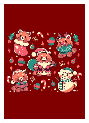  Festive Red Pandas