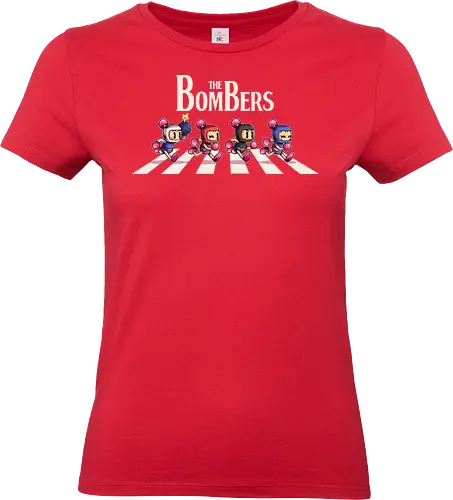 The Bombers  - games, game, bomber man, bomber, retro, abbey road, parody, Console, retro games, cute, bomb - Standard T-Shirt (Frauen)