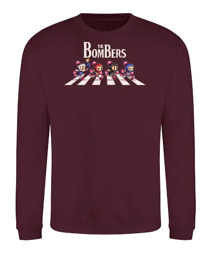The Bombers  - games, game, bomber man, bomber, retro, abbey road, parody, Console, retro games, cute, bomb - Sweatshirt