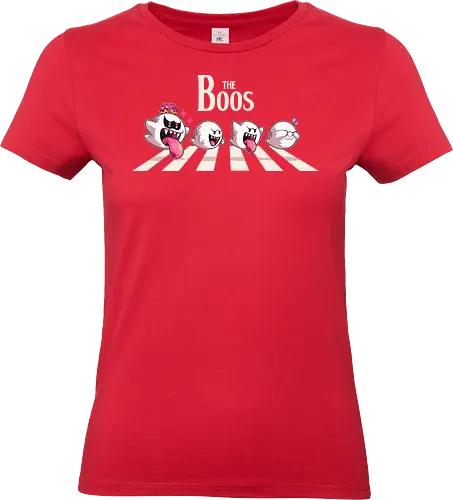 The Boos  - ghost, boo, king, abbey roady, parody, mario, scary, retro, Console, retro games, gaming, cute, shy - Standard T-Shirt (Frauen)