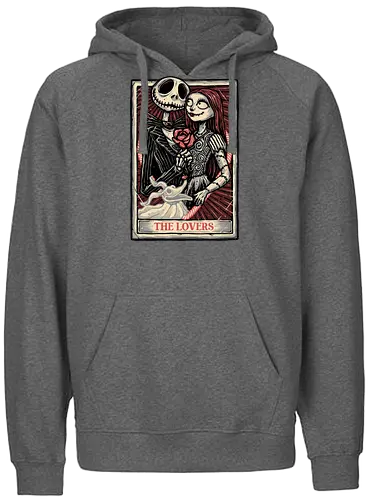 The Love before the Nightmare - Movie, animated, animation, love, lovers, horror, Valentine’s Day, romance - Fairtrade Hoodie