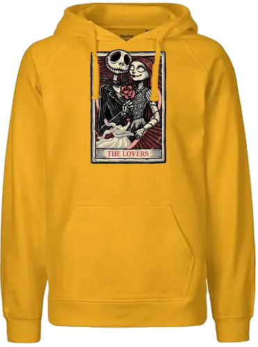 The Love before the Nightmare - Movie, animated, animation, love, lovers, horror, Valentine’s Day, romance - Fairtrade Hoodie