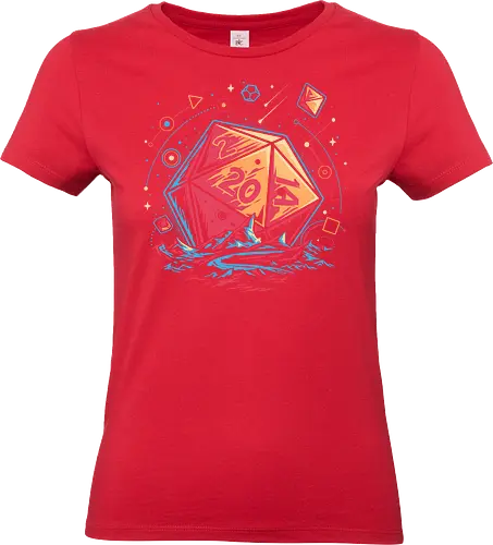 Roleplaying Universe - cosmic, d20, Pen and paper, gaming, geek culture, geometric, nerd, planets, roleplaying, rpg gamer, science, space, tabletop, universe - Standard T-Shirt (Frauen)