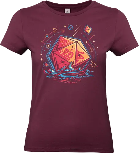 Roleplaying Universe - cosmic, d20, Pen and paper, gaming, geek culture, geometric, nerd, planets, roleplaying, rpg gamer, science, space, tabletop, universe - Standard T-Shirt (Frauen)