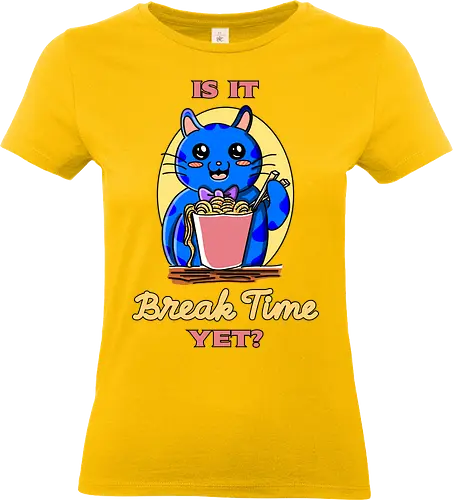 Pausenzeit – lustiger Kawaii-Humor über Arbeit und Job-Sarkasmus - pause, pausenzeit, arbeit, job, büro, bürohumor, arbeitsalltag, sarkasmus, arbeitswitz, lustig, kawaii, niedlich, humor, cartoon, comic stil, funny design, meta humor, arbeitnehmer, kollegen, kaffee pause, burnout humor, ironisch, witziges motiv, geschenkidee, trendig - Standard T-Shirt (Frauen)