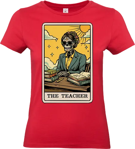 The Teacher Tarot Card - tarot card, appreciation, astrology, back to school, fantasy, first day of school, horoscope, magic, occult, school, teacher, witch, witchcraft, zodiac, zodiac sign - Standard T-Shirt (Frauen)