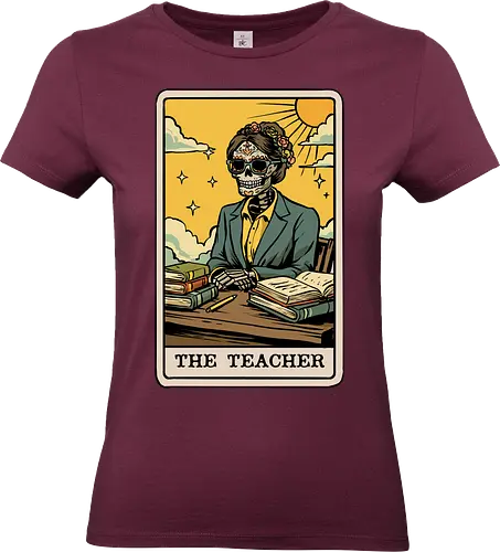 The Teacher Tarot Card - tarot card, appreciation, astrology, back to school, fantasy, first day of school, horoscope, magic, occult, school, teacher, witch, witchcraft, zodiac, zodiac sign - Standard T-Shirt (Frauen)