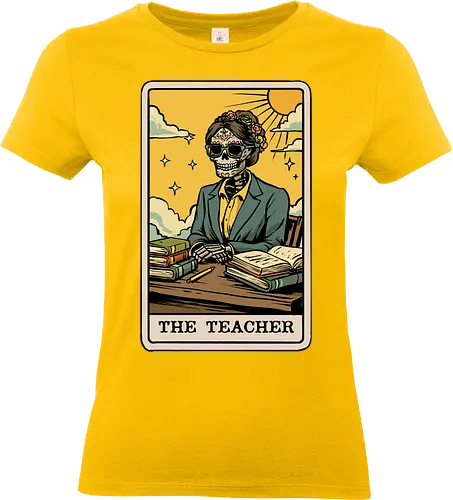 The Teacher Tarot Card - tarot card, appreciation, astrology, back to school, fantasy, first day of school, horoscope, magic, occult, school, teacher, witch, witchcraft, zodiac, zodiac sign - Standard T-Shirt (Frauen)