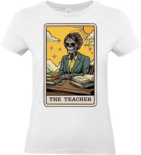 The Teacher Tarot Card - tarot card, appreciation, astrology, back to school, fantasy, first day of school, horoscope, magic, occult, school, teacher, witch, witchcraft, zodiac, zodiac sign - Standard T-Shirt (Frauen)