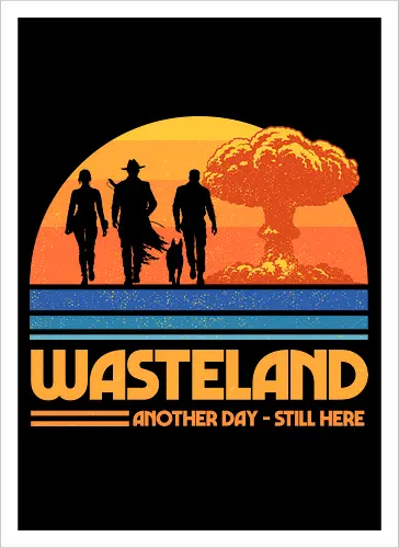 Wasteland Survivors Retro Sunset Design
