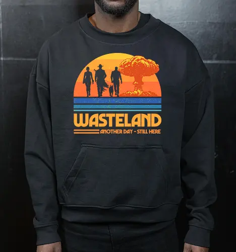 Wasteland Survivors Retro Sunset Design