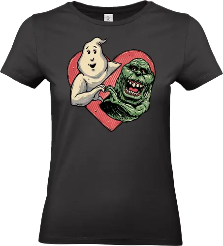 Ghoulish Love - Love, movie, ghosts, horror, Valentine’s Day, heart, funny, humor - Standard T-Shirt (Frauen)
