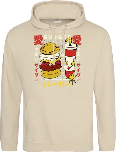 Burger Love – Kawaii Japanische Retro Food Art