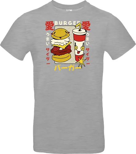 Burger Love – Kawaii Japanische Retro Food Art
