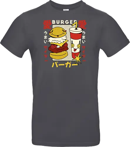 Burger Love – Kawaii Japanische Retro Food Art