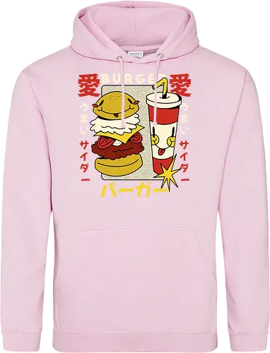 Burger Love – Kawaii Japanische Retro Food Art