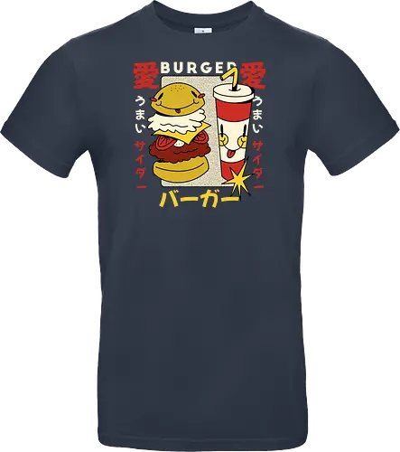 Burger Love – Kawaii Japanische Retro Food Art