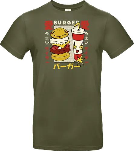 Burger Love – Kawaii Japanische Retro Food Art