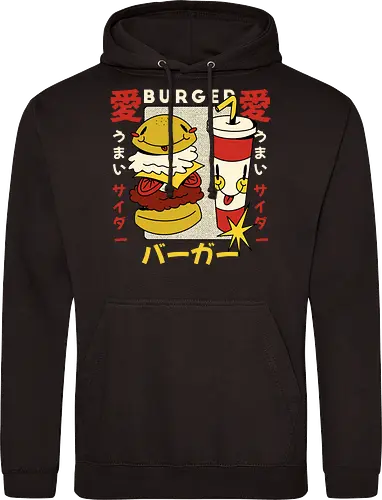 Burger Love – Kawaii Japanische Retro Food Art