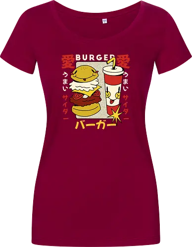 Burger Love – Kawaii Japanische Retro Food Art