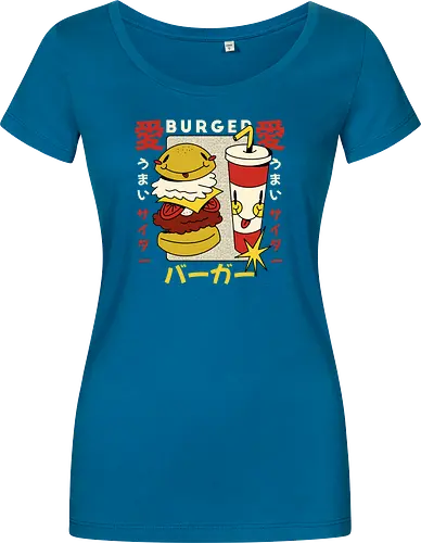 Burger Love – Kawaii Japanische Retro Food Art