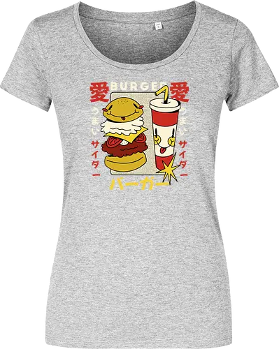 Burger Love – Kawaii Japanische Retro Food Art