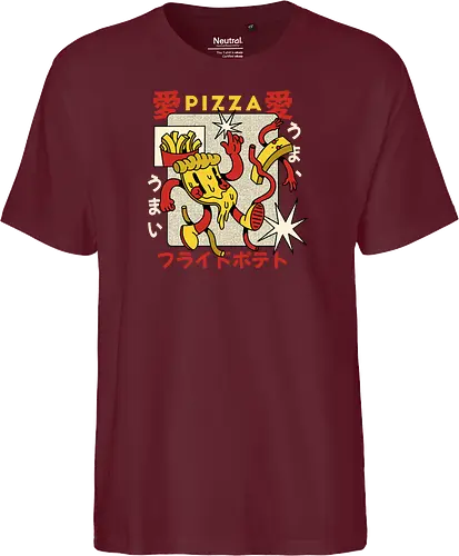 Pizza & Pommes – Japanische Retro Kawaii Food Art