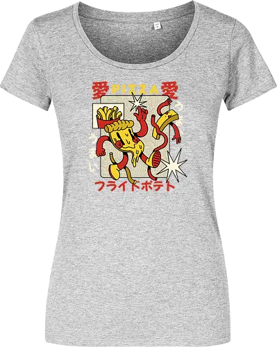 Pizza & Pommes – Japanische Retro Kawaii Food Art