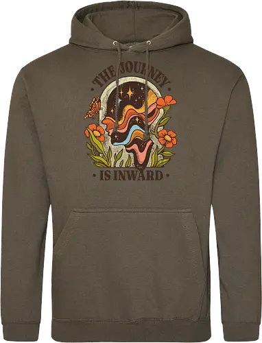 The Journey Is Inward – Vintage Inner Peace | Vintage Illustration zur Selbstfindung