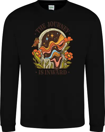 The Journey Is Inward – Vintage Inner Peace | Vintage Illustration zur Selbstfindung