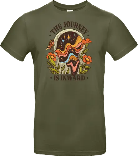 The Journey Is Inward – Vintage Inner Peace | Vintage Illustration zur Selbstfindung