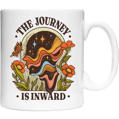 The Journey Is Inward – Vintage Inner Peace | Vintage Illustration zur Selbstfindung