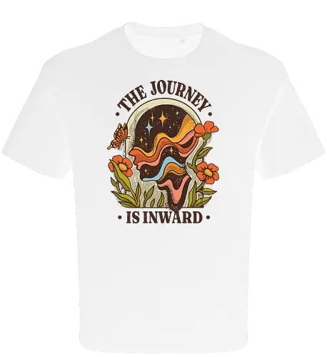 The Journey Is Inward – Vintage Inner Peace | Vintage Illustration zur Selbstfindung