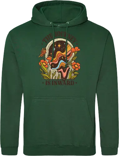 The Journey Is Inward – Vintage Inner Peace | Vintage Illustration zur Selbstfindung