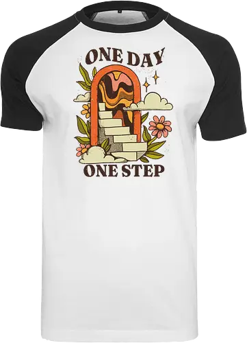 One Day One Step – Vintage Motivation Stairway Art