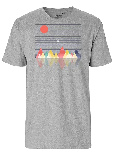 Beyond Space - space, rocket ship, space ship, mars, planets, solar system, minimal - Fairtrade T-Shirt