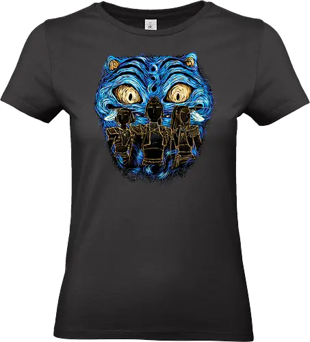 A Starry Honmoon - Movie, hunter, demons, tiger, animal, animation, animated - Standard T-Shirt (Frauen)